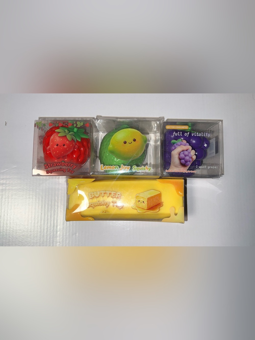 New 4Pc Crunchy Squishy Bundle